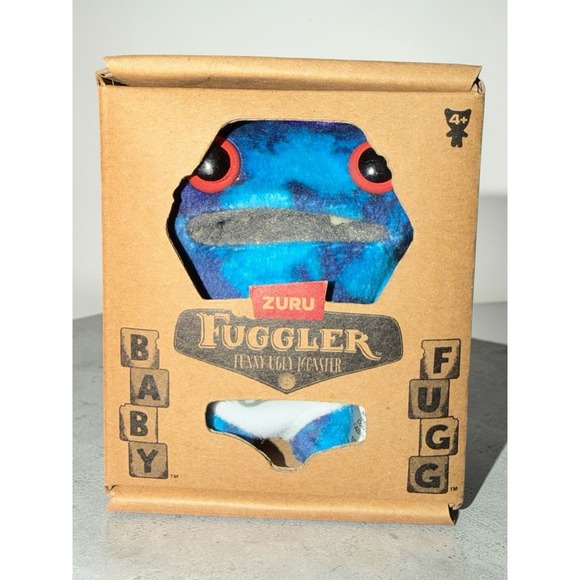 Zuru Other - Zuru Fuggler Baby Fugg Series 3 Blue Tie Dye Fleece Wide Eyed Weirdo Retired